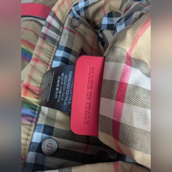 Authentic Burberry Nova Check Rainbow Large Tote Bag - Picture 5 of 6